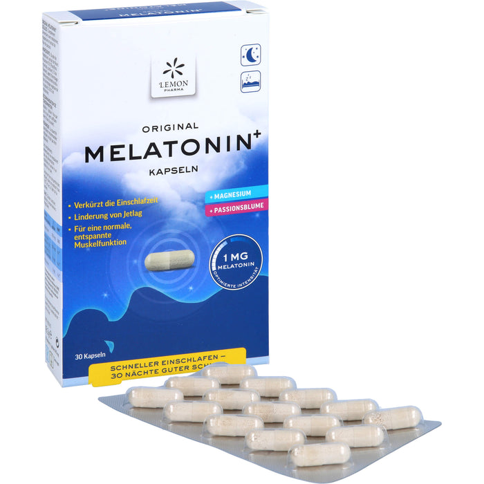 MELATONIN PLUS KAPSELN, 30 St KAP