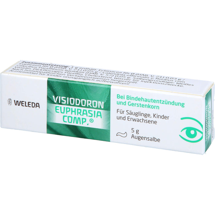 VISIODORON Euphrasia comp. Augensalbe bei Bindehautentzündung und Gerstenkorn, 5 g Ointment