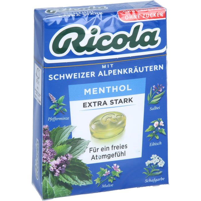 Ricola o.Z. Box Menthol Extra Stark, 50 g BON