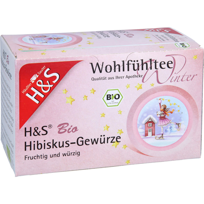 H&S Wintertee Bio Hibiskus-Gewürze, 20X2.5 g FBE