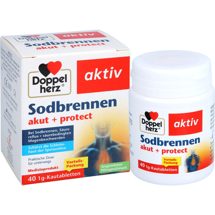 Doppelherz Sodbrennen akut + protect, 40 St KTA