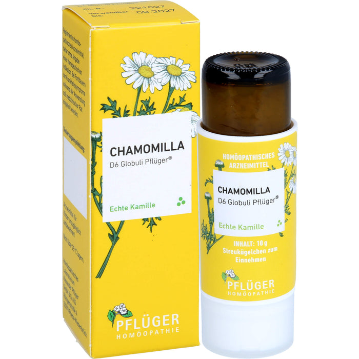 Chamomilla D6 Globuli Pflüger Dosierspender, 10 g GLO