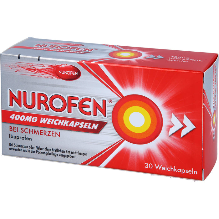 NUROFEN 400 mg Weichkapseln bei Schmerzen oder Fieber, 30 pcs. Capsules