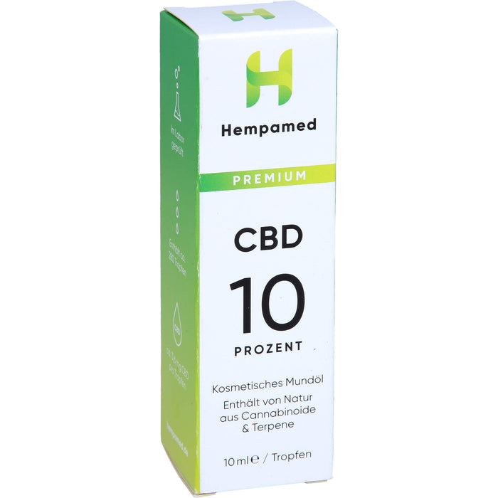 Hempamed CBD Premium Mundöl 10%, 10 ml TRO