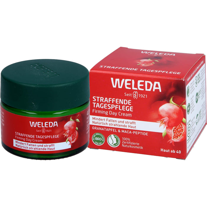 WELEDA straffende Tagespflege Granatapfel & Maca-Peptide mindert Falten & strafft, 40 ml Creme