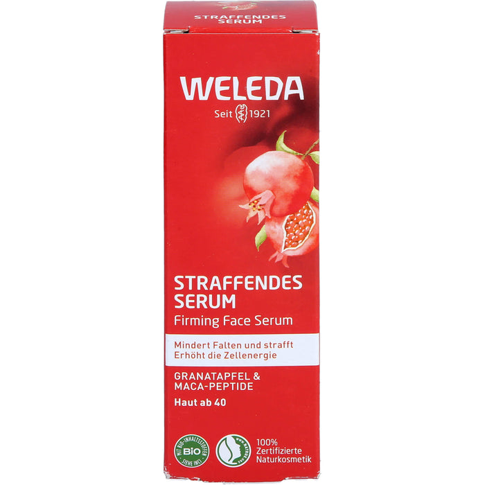 WELEDA straffendes Serum Granatapfel & Maca-Peptide mindert Falten & strafft, 30 ml Lösung