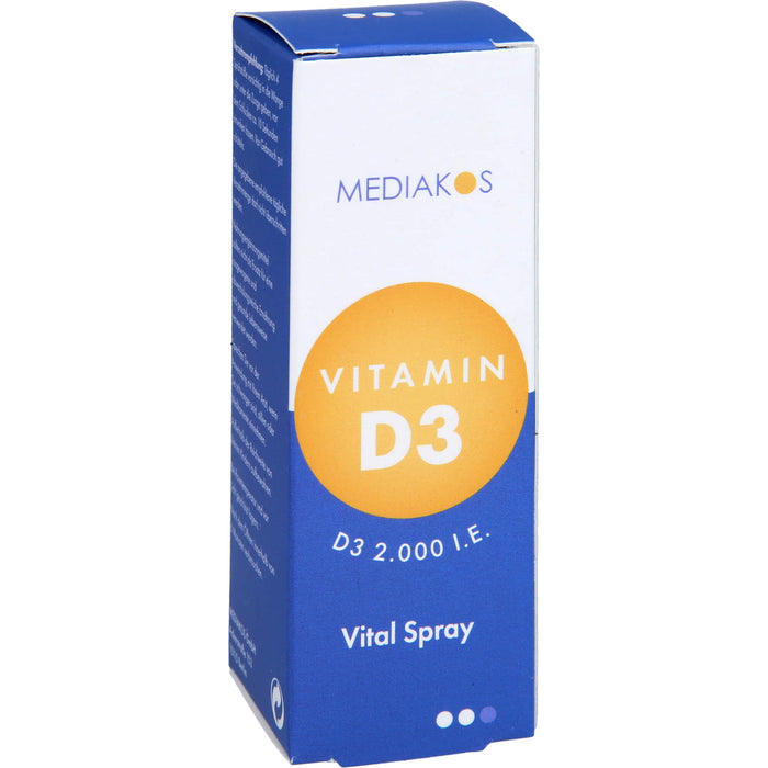 Vitamin D3 2,000 I.E. Mediakos Vital Spray, 20 ml SPR