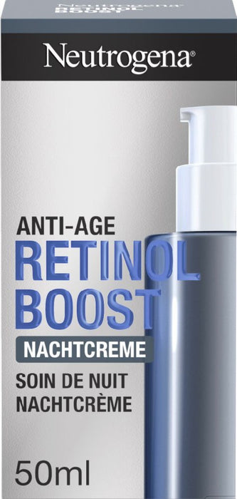 Neutrogena Anti-Age Retinol Boost Nachtcreme bekämpft Hautalterung, 50 ml Creme