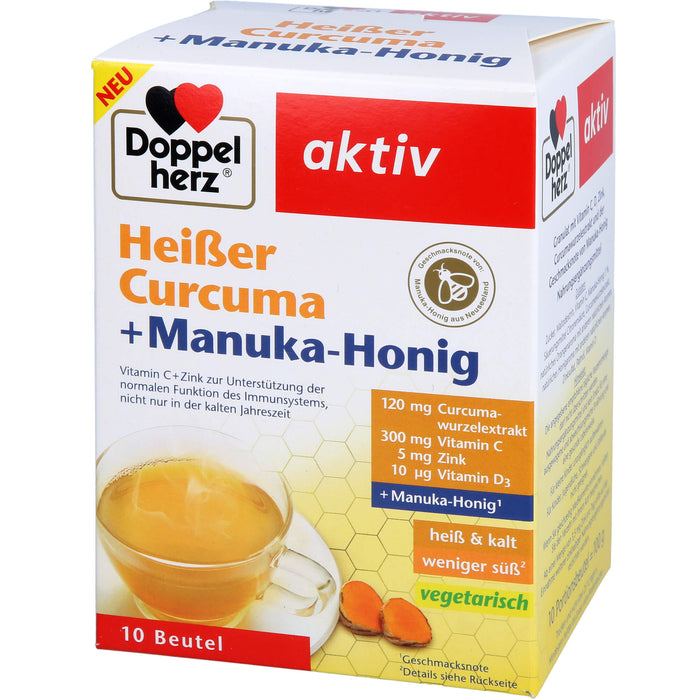 Doppelherz Heißer Curcuma + Manuka-Honig, 10 St GRA