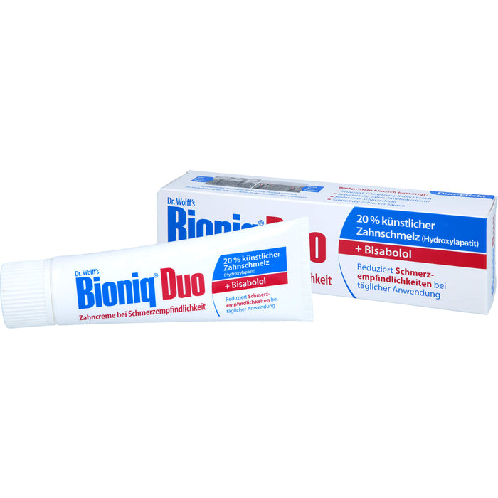 Bioniq Zahncreme Duo Schutz bei schmerzempfindlichen Zähnen, 75 ml Toothpaste