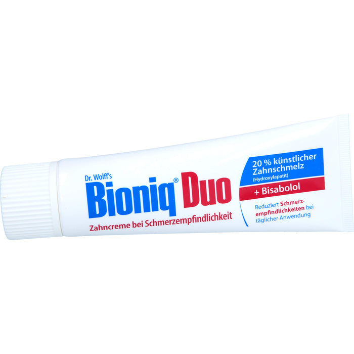 Bioniq Zahncreme Duo Schutz bei schmerzempfindlichen Zähnen, 75 ml Dentifrice