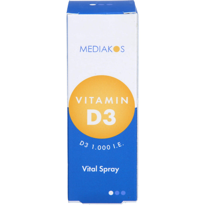 Vitamin D3 1,000 I.E. Mediakos Vital Spray, 20 ml SPR