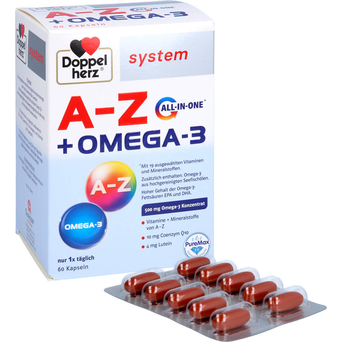 Doppelherz A-z+omega 3 Aio, 60 St KAP