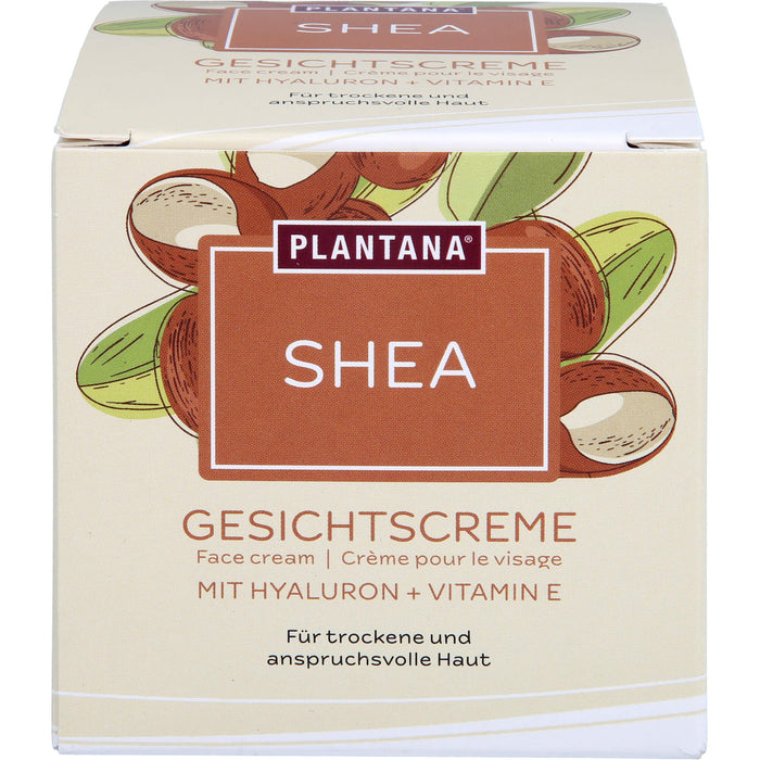 Plantana Shea Gesichtscreme Hyaluron & Vitamin-E, 50 ml CRE