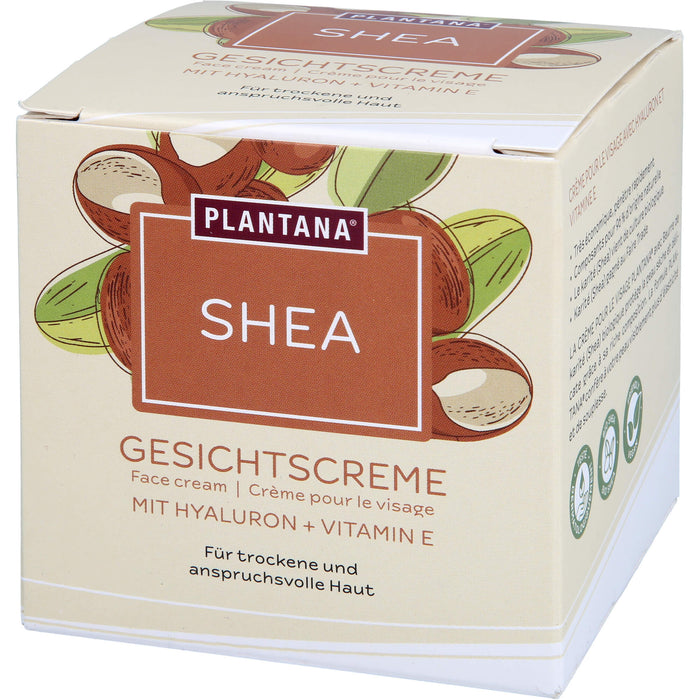 Plantana Shea Gesichtscreme Hyaluron & Vitamin-E, 50 ml CRE