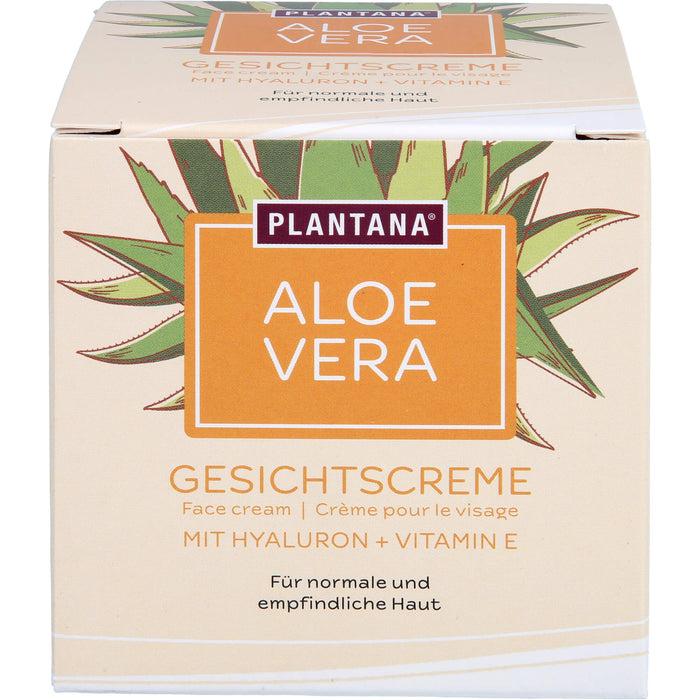 Plantana AloeVera Gesichtscreme Hyaluron & Vita.-E, 50 ml CRE