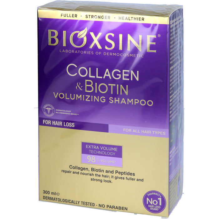 Bioxsine Volumen Shampoo bei Haarasufall, 300 ml SHA