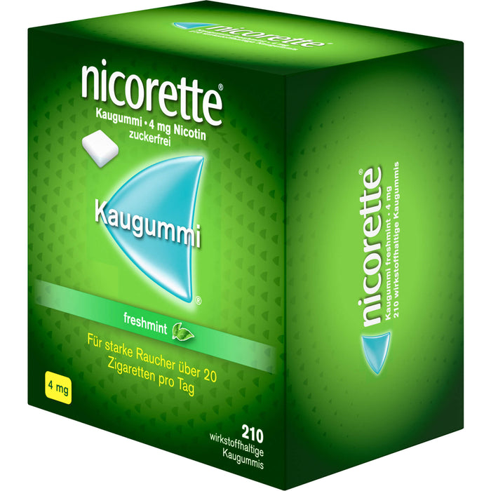 Nicorette Kaugummi 4 mg freshmint, 210 St KGU