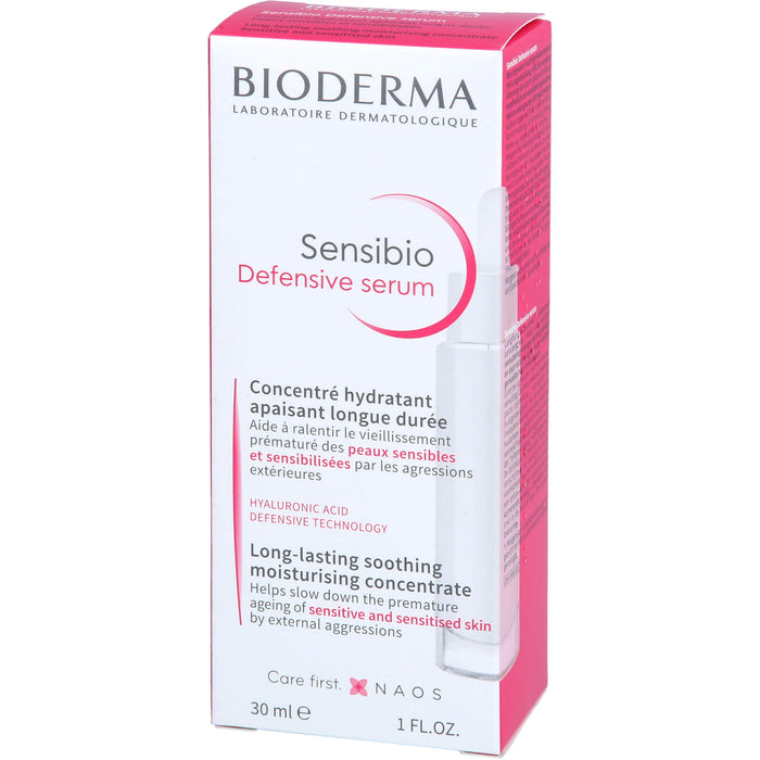 BIODERMA Sensibio Defensive Serum zur täglichen Pflege der Haut, 30 ml Solution