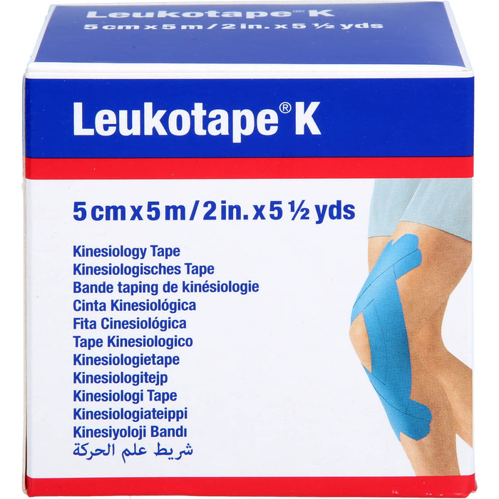 Leukotape K 5cm blau, 1 St VER