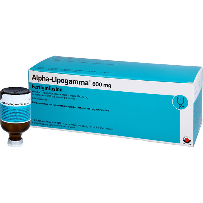 Alpha-Lipogamma 600 mg Fertiginfusion, 10X50 ml INF