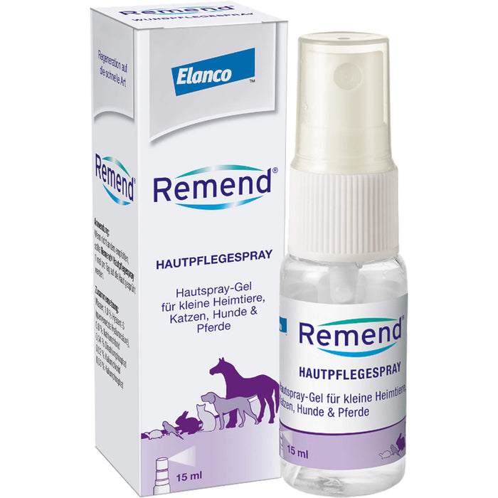 Remend Hautpflegespray für Katzen, Hunde und Pferde, 15 ml Solution