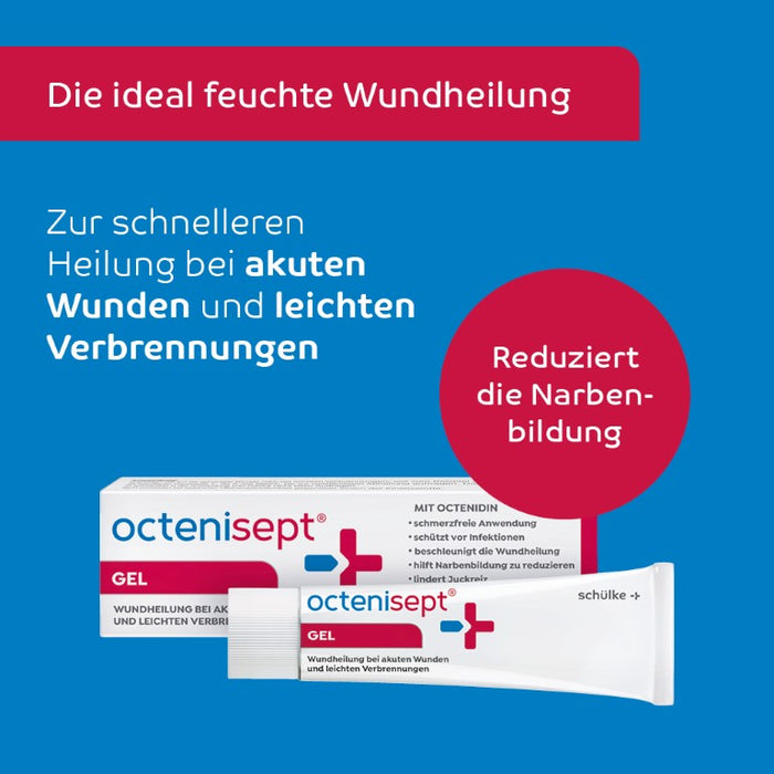 octenisept Gel - Wundgel für eine schnellere Wundheilung bei akuten Wunden und leichten Verbrennungen, schmerzlindernd und feuchtigkeitsspendend, 20 ml Gel