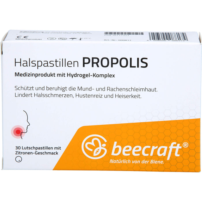 beecraft Halspastillen Propolis, 30 St LUP