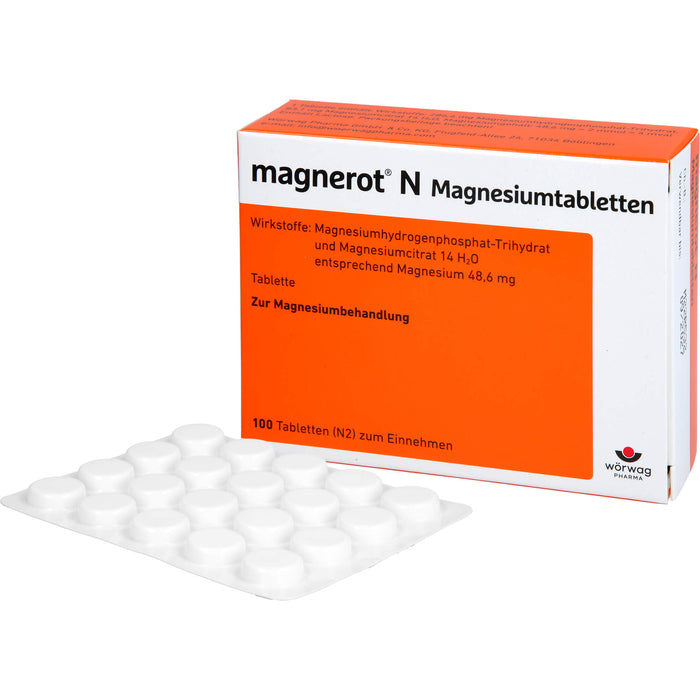 magnerot N Magnesiumtabletten, 100 pcs. Tablets