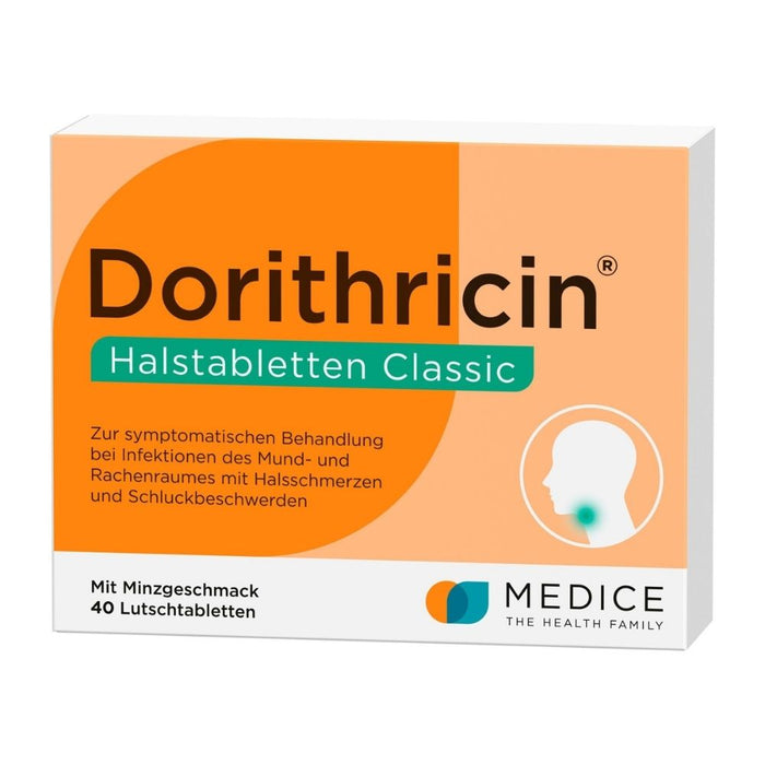 Dorithricin Halstabletten Classic, 40 pc Tablettes