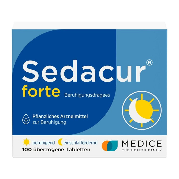 Sedacur forte Beruhigungsdragees einschlaffördernd, 100 St. Tabletten