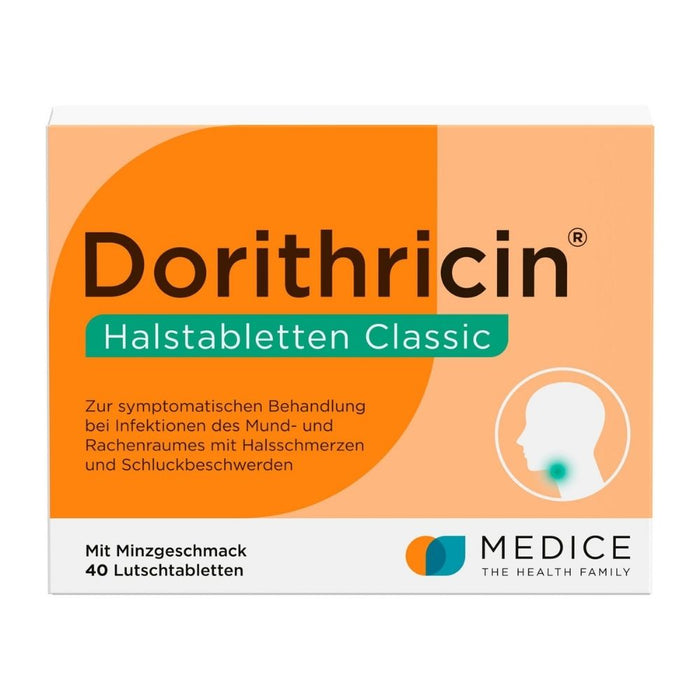 Dorithricin Halstabletten Classic, 40 pc Tablettes