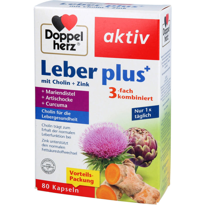 Doppelherz Leber plus, 80 St KAP