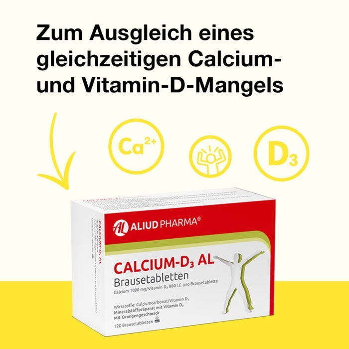 Calcium-D3 AL Brausetabletten, 120 St. Tabletten