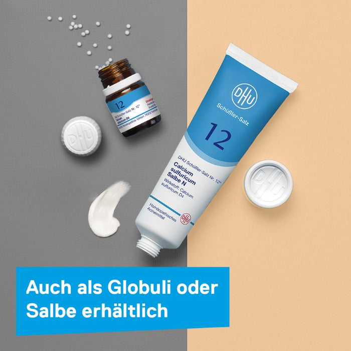 DHU Schüßler-Salz Nr. 12 Calcium sulfuricum D6 – Das Mineralsalz der Gelenke – das Original – umweltfreundlich im Arzneiglas, 420 St. Tabletten