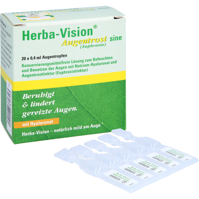 Herba-Vision Augentrost sine Augentropfen, 20 St. Ampullen