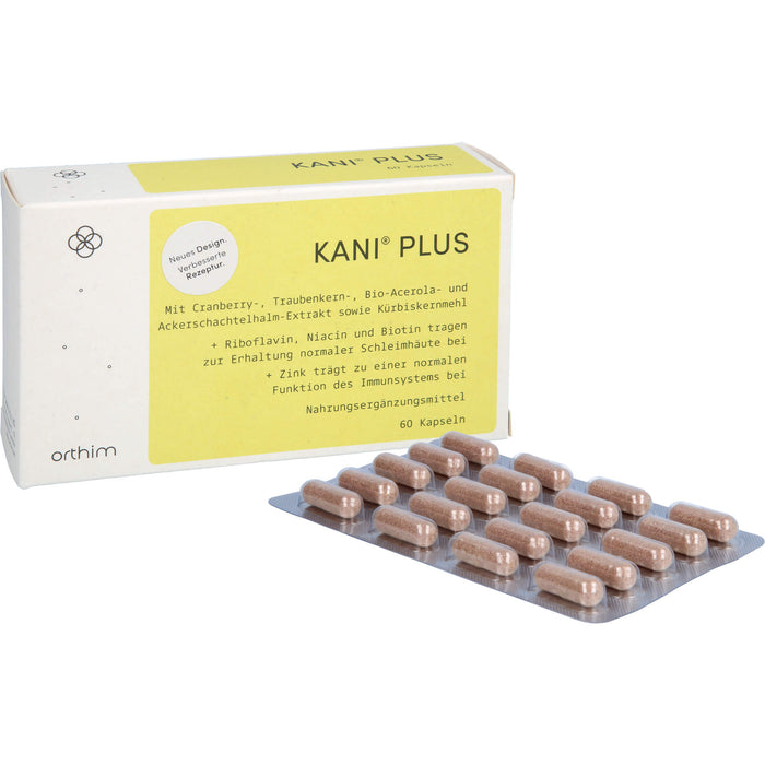 Kani plus + Kapseln zur Gesunderhaltung der Blase, 60 pc Capsules