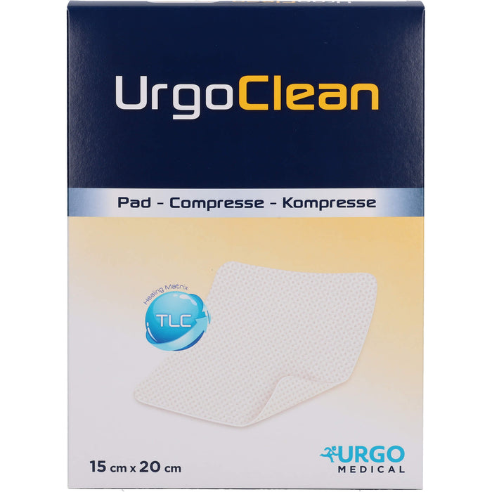 UrgoClean Kompresse mit sanft haftender TLC-Matrix, 10 St KOM