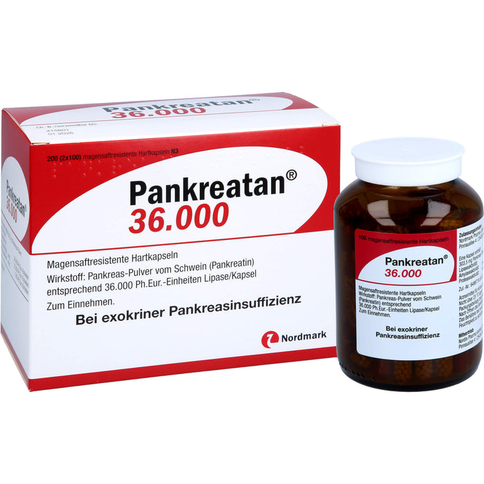 Pankreatan 36.000, Magensaftresistente Hartkapseln, 200 St HKM