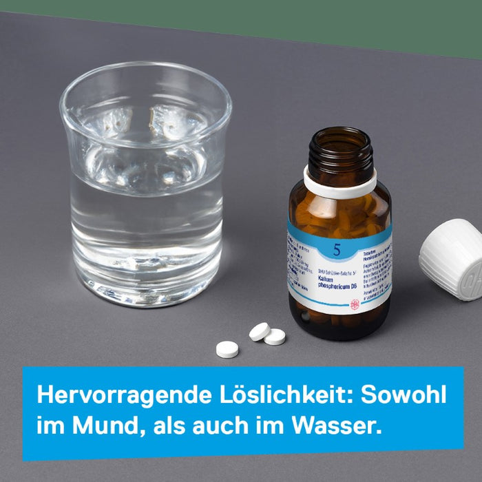 DHU Schüßler-Salz Nr. 5 Kalium phosphoricum D12 – Das Mineralsalz der Nerven und Psyche – das Original – umweltfreundlich im Arzneiglas, 900 St. Tabletten