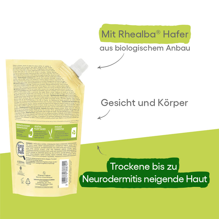 A-DERMA EXOMEGA CONTROL Duschöl Nachfüllpackung, 500 ml Duschgel