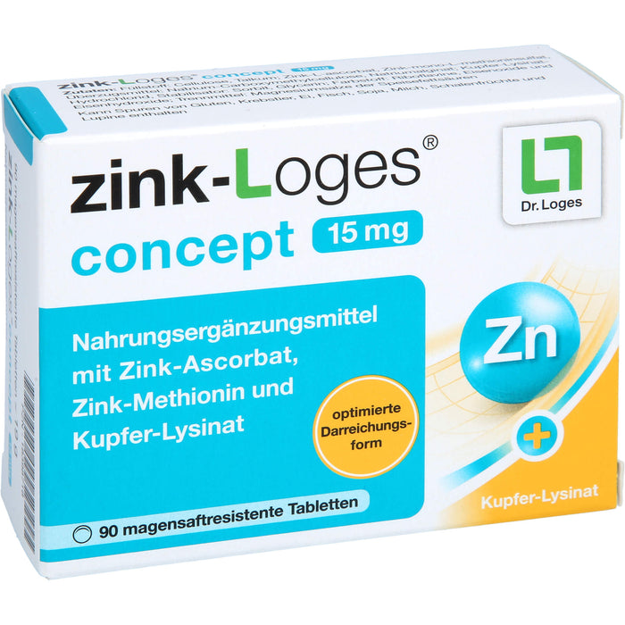 Zink-loges Concept 15mg, 90 St TMR