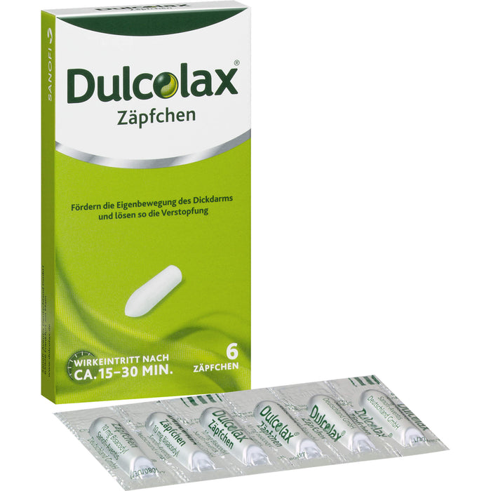 Dulcolax Zäpfchen Original Sanofi-Aventis, 6 St. Zäpfchen