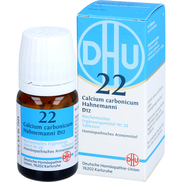 DHU Schüßler-Salz Nr. 22 Calcium carbonicum Hahnemanni D12 Tabletten, 80 pc Tablettes