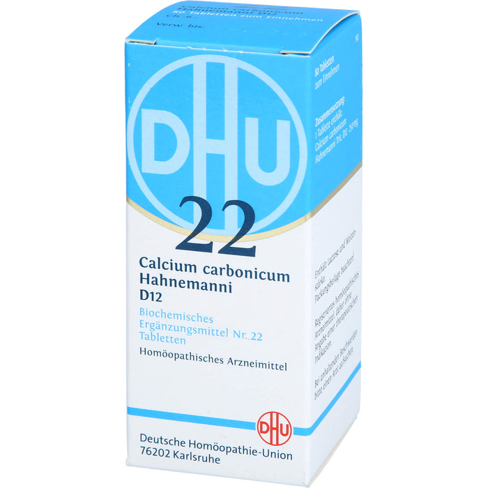 DHU Schüßler-Salz Nr. 22 Calcium carbonicum Hahnemanni D12 Tabletten, 80 pcs. Tablets