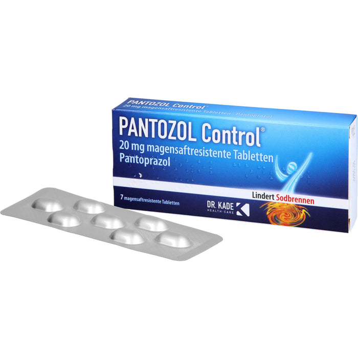 PANTOZOL Control 20 mg magensaftresistente Tabletten, 7 St. Tabletten