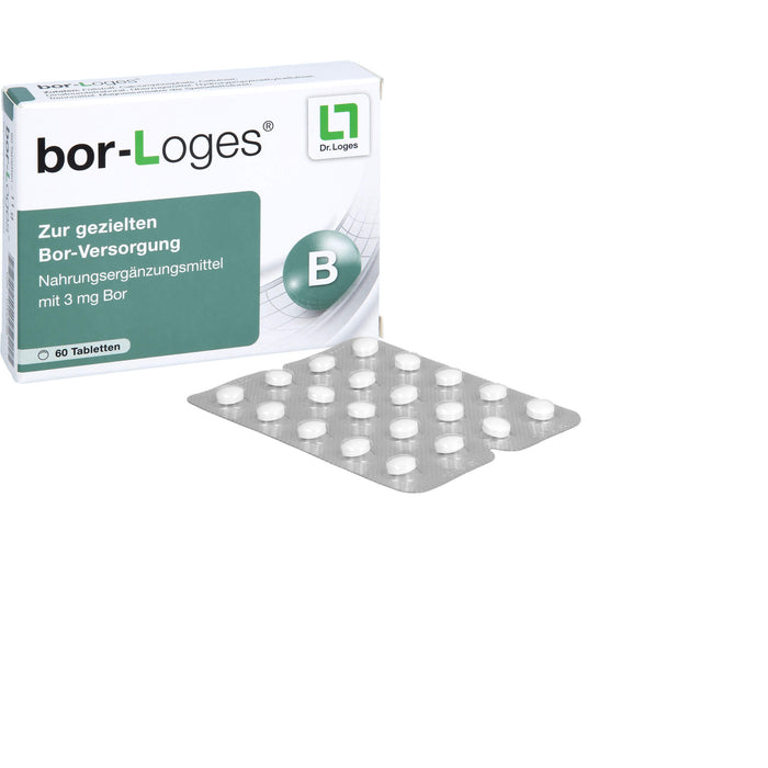 bor-Loges Tabletten zur gezielten Bor-Versorgung, 60 pcs. Tablets