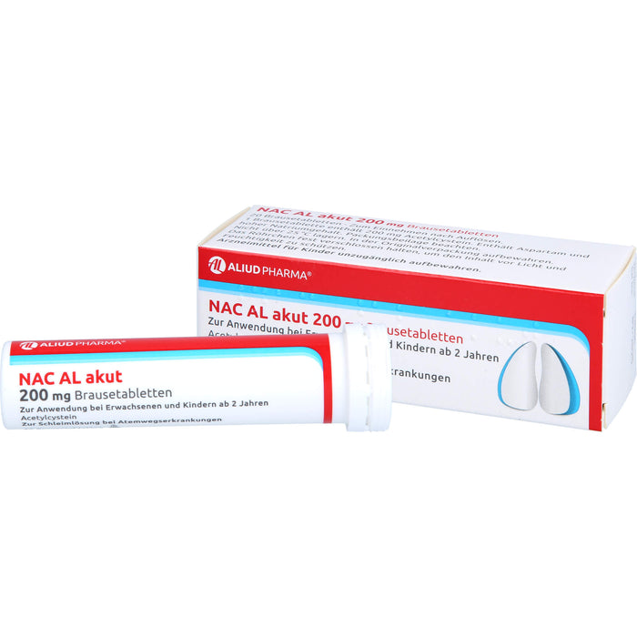 NAC AL akut 200 mg Brausetabletten zur Schleimlösung, 20 St. Tabletten