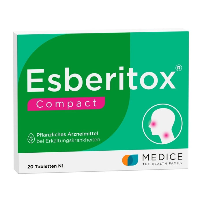 Esberitox Compact Tabletten bei Erkältungskrankheiten, 20 pc Tablettes