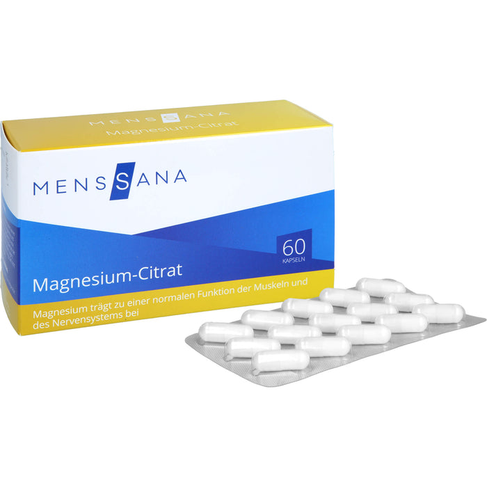 MensSana Magnesium-Citrat Kapseln, 60 pc Capsules